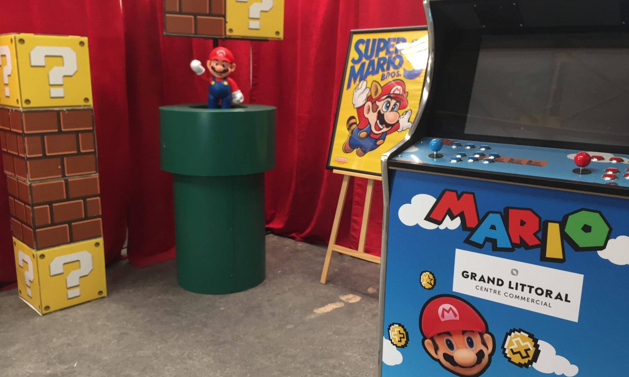 location de décoration super mario